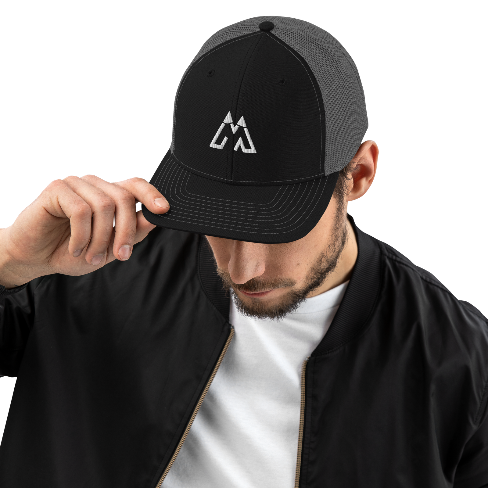 MOS Signature Trucker Cap — Black/Grey