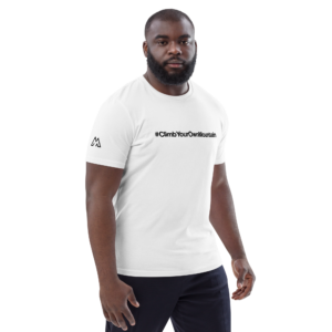 #ClimbYourOwnMountain Tee — White