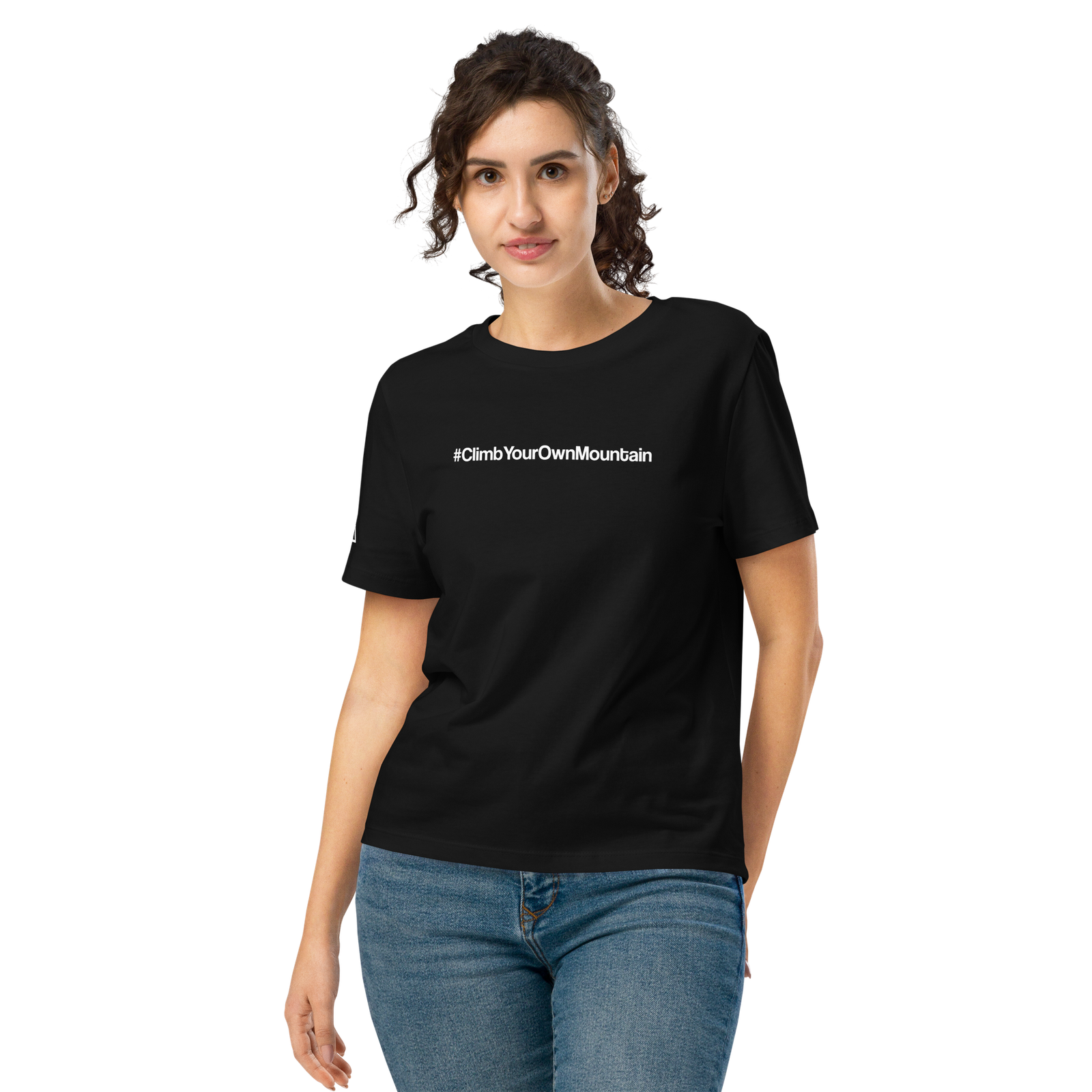 #ClimbYourOwnMountain Tee — Women's Black