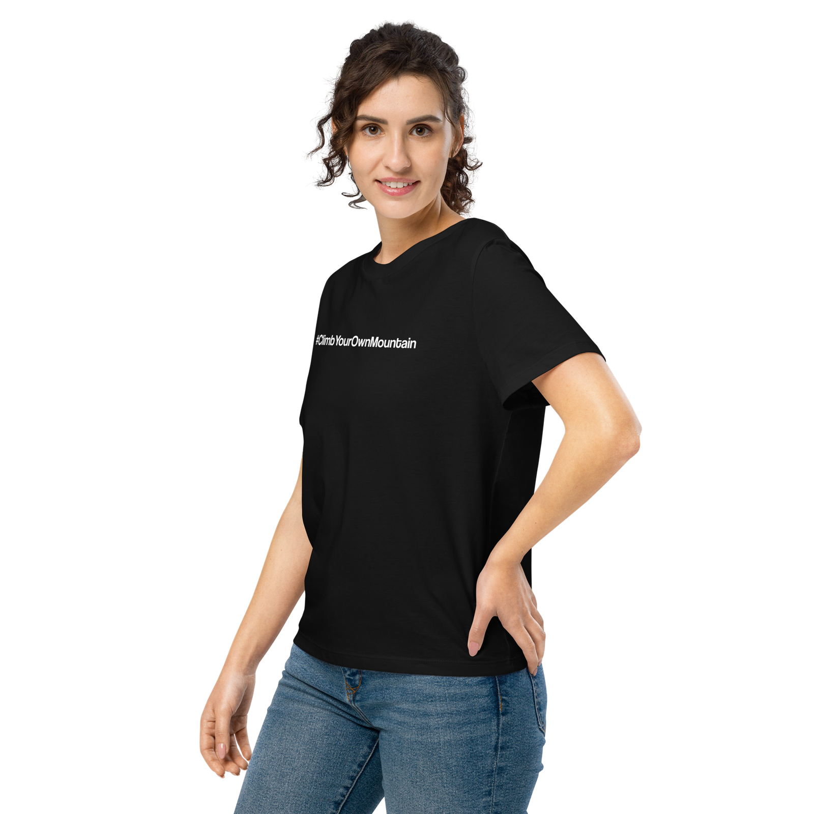 #ClimbYourOwnMountain Tee — Women's Black - Image 3